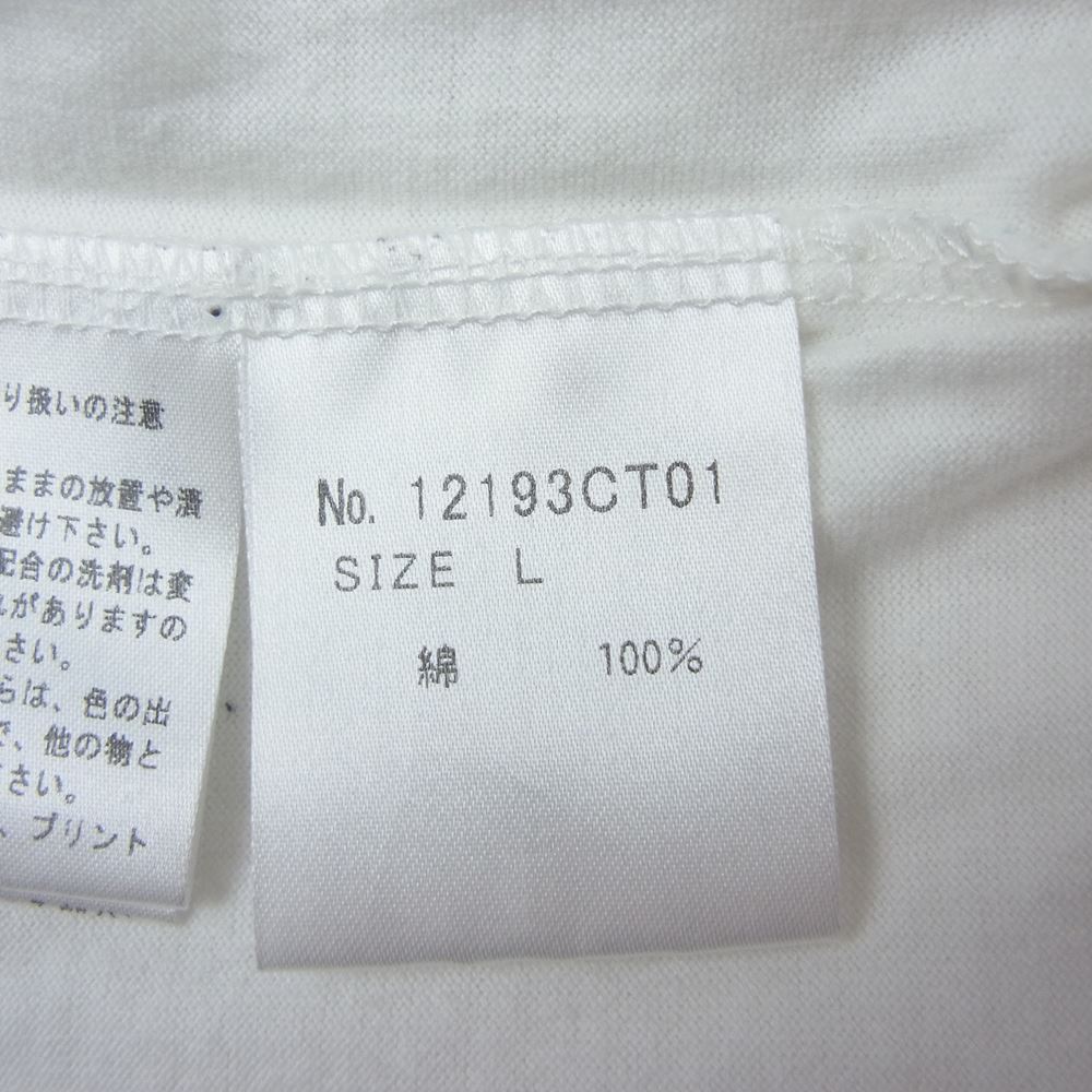 HYSTERIC GLAMOUR ヒステリックグラマー 12193CT01 × PLAYBOY プレイボーイ MISS YOLI LARA ロゴ ガール プリント 半袖 Tシャツ ホワイト ホワイト系 L【中古】