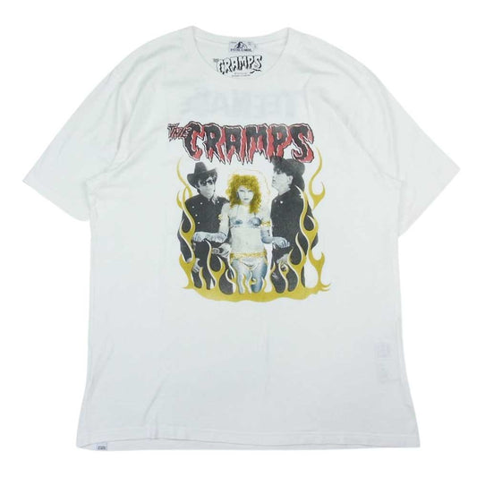 HYSTERIC GLAMOUR ヒステリックグラマー 02191CT15 THE CRAMPS TEENAGE PSYCHO 半袖 Tシャツ ホワイト系 L【中古】