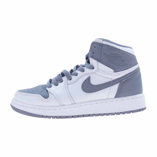NIKE ナイキ 575441-037 GS Air Jordan 1 High OG GS エアジョーダン1 ハイ OG ステルス スニーカー グレー系 ホワイト系 23.5cm【中古】