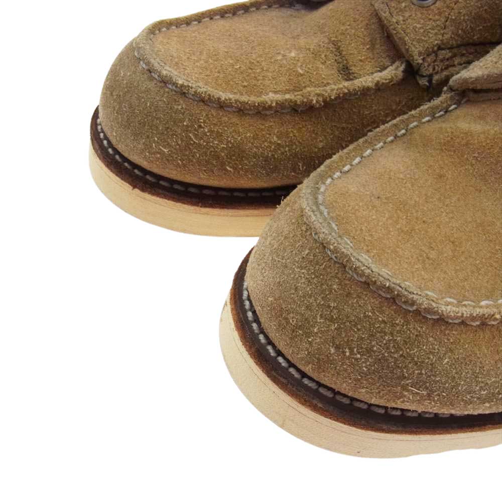 RED WING レッドウィング 8173 刺繍羽タグ アイリッシュセッター モックトゥ スエード ワーク ブーツ ソールカスタム ベージュ系 8 1/2 E【中古】