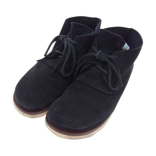 VISVIM ビズビム GRIS MOC MID-FOLK グリス モック ミッド スエード シューズ ブラック系 US9.5【中古】