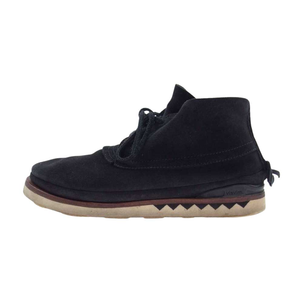 VISVIM ビズビム GRIS MOC MID-FOLK グリス モック ミッド スエード シューズ ブラック系 US9.5【中古】