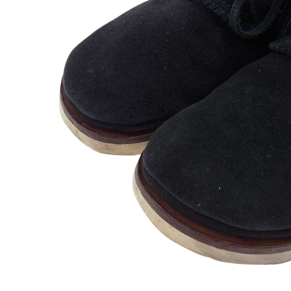 VISVIM ビズビム GRIS MOC MID-FOLK グリス モック ミッド スエード シューズ ブラック系 US9.5【中古】
