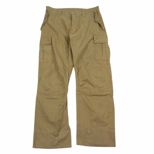 ISAMUKATAYAMA BACKLASH イサムカタヤマバックラッシュ 1047-01 ミリタリーテント生地 裾ジップ カーゴパンツ ベージュ系【中古】