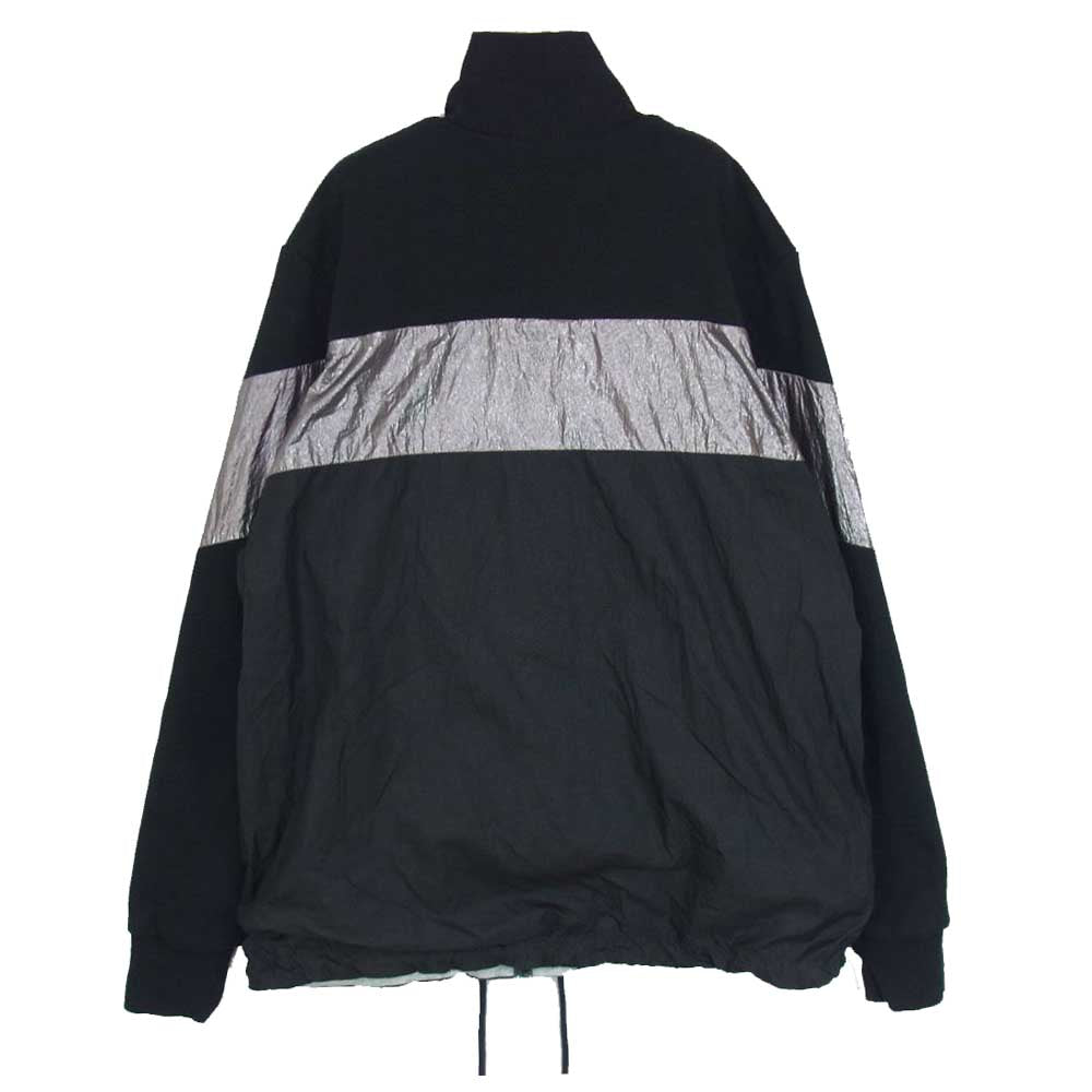 DIESEL ディーゼル ナイロン切替 スウェット フルジップ トラック ジャケット ブラック系 M【中古】