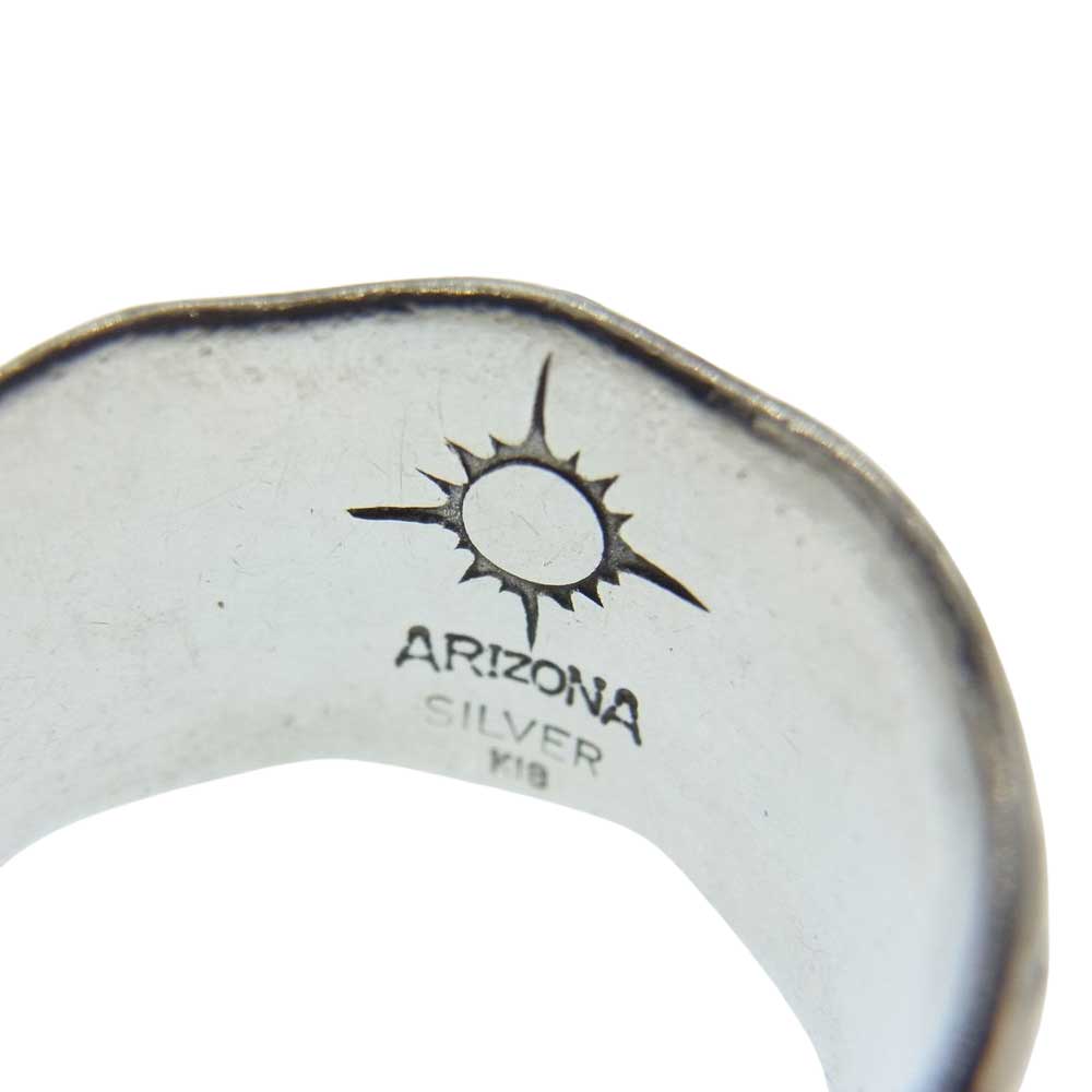 ARIZONA FREEDOM アリゾナフリーダム K18 サンフラワー コンチョ リング シルバー系 ゴールド系 20号【中古】