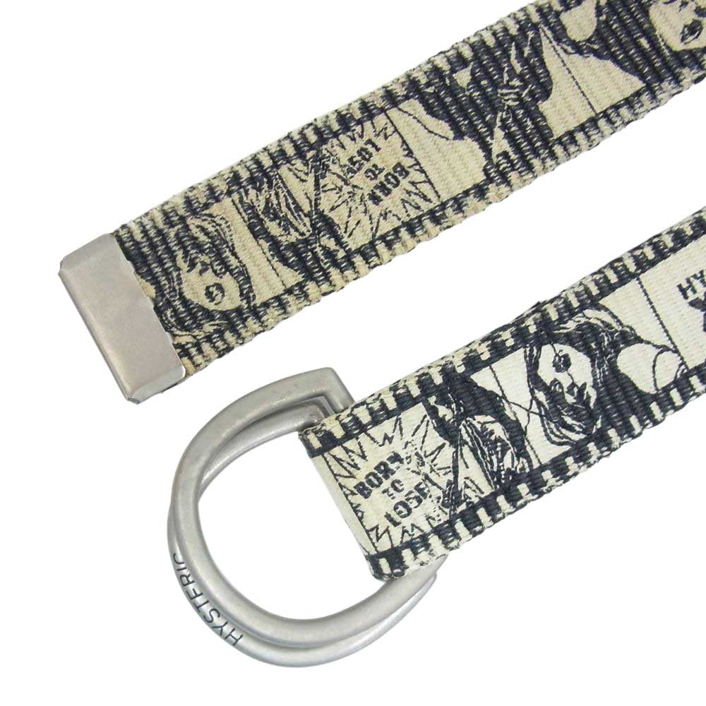 HYSTERIC GLAMOUR ヒステリックグラマー 総柄 リング ベルト ブラック系【中古】