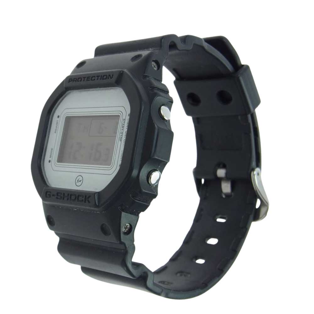 CASIO G-SHOCK カシオ ジーショック DW-5600VT × FRAGMENT DESIGN × UCS 10th ANNIVERSARY フラグメント デザイン ジーショック ユーシーエス 10周年記念クォーツ 腕時計 ブラック系【中古】