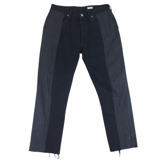 オールドパーク Levis リーバイス デニム 切替 デニム パンツ ブラック系 サイズ表記無【中古】
