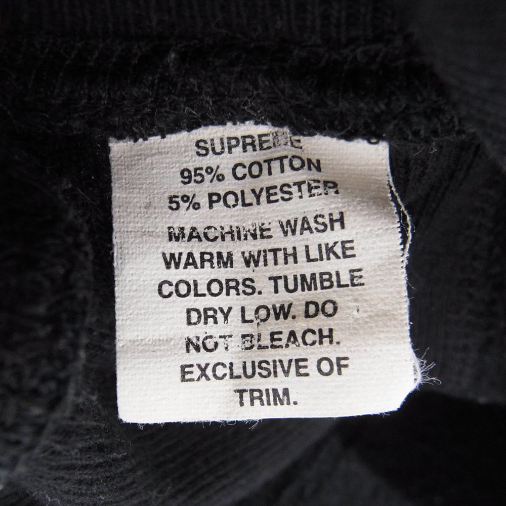 Supreme シュプリーム カナダ製 フード ロゴ プルオーバー パーカー ブラック系 L【中古】
