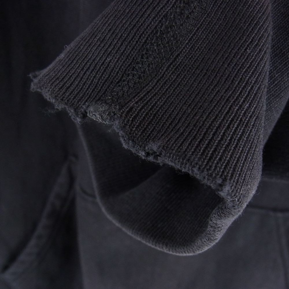 Supreme シュプリーム カナダ製 フード ロゴ プルオーバー パーカー ブラック系 L【中古】