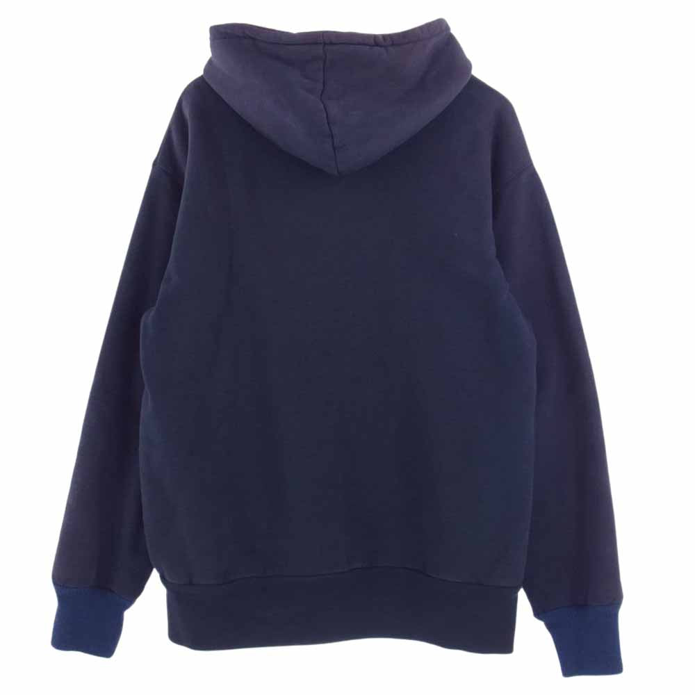 Supreme シュプリーム 90s 初期 カナダ製 Arc Logo Zip Up Hoodie アーチロゴ サーマル スウェット ジップ アップ パーカー ネイビー系 L【中古】