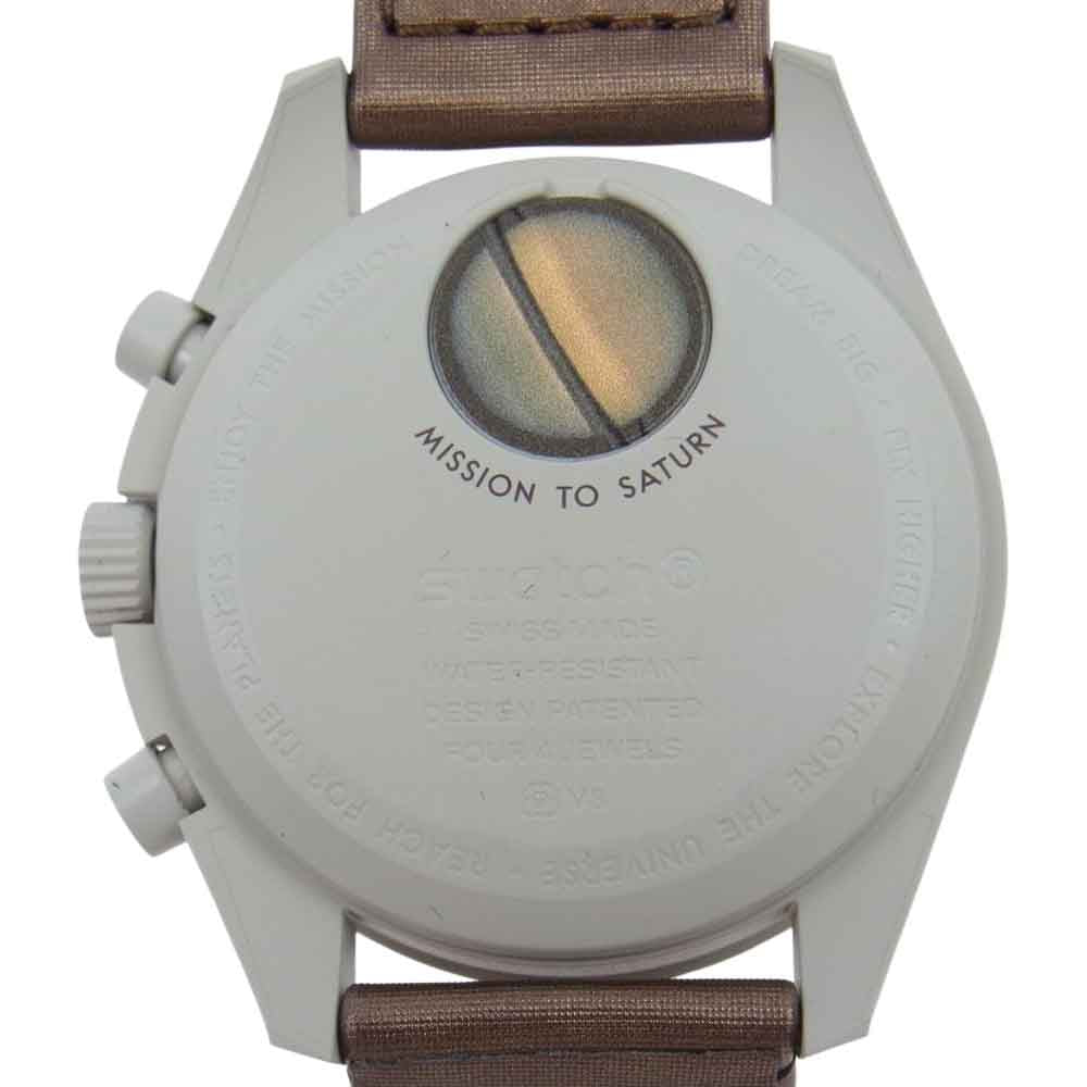 OMEGA オメガ Swatch スウォッチ BIOCERAMIC MoonSwatch Mission to Saturn バイオセラミック ムーンスウォッチ ミッション トゥー サターン 時計【新古品】【未使用】【中古】