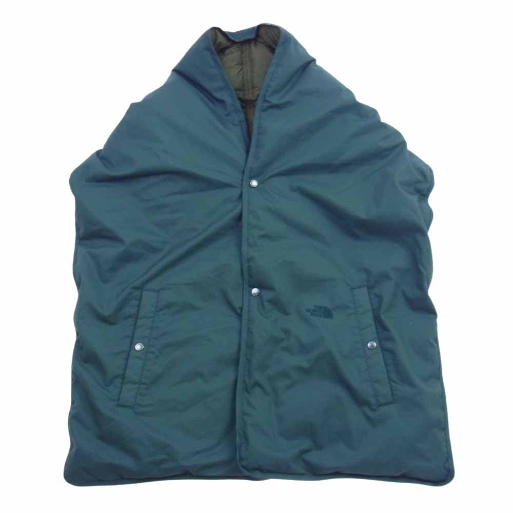 THE NORTH FACE ノースフェイス PURPLE LABEL パープルレーベル 2022年モデル NN8256N Lightweight Twill Mountain Down Cape ライトウェイトツイル リバーシブル マウンテン ダウンケープ グリーン系 F【中古】