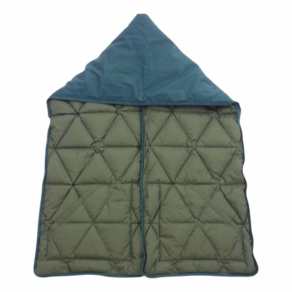 THE NORTH FACE ノースフェイス PURPLE LABEL パープルレーベル 2022年モデル NN8256N Lightweight Twill Mountain Down Cape ライトウェイトツイル リバーシブル マウンテン ダウンケープ グリーン系 F【中古】