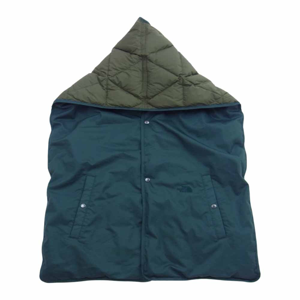 THE NORTH FACE ノースフェイス PURPLE LABEL パープルレーベル 2022年モデル NN8256N Lightweight Twill Mountain Down Cape ライトウェイトツイル リバーシブル マウンテン ダウンケープ グリーン系 F【中古】