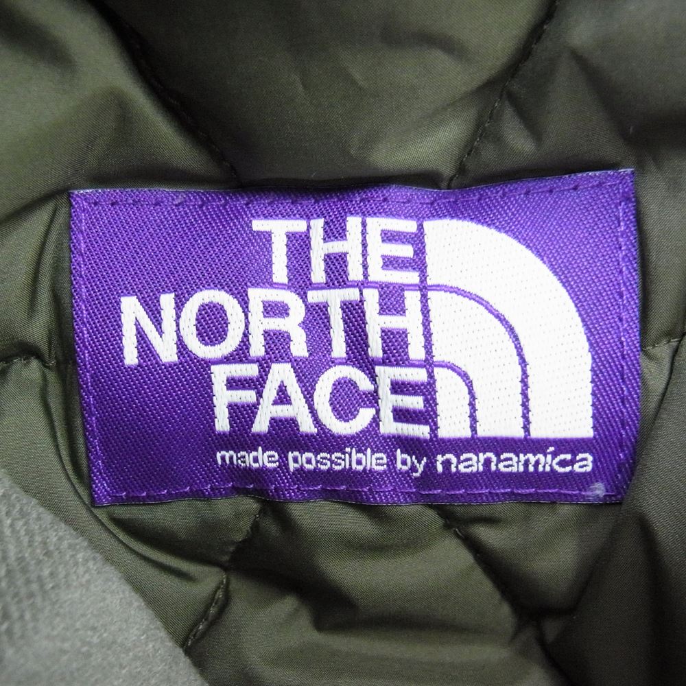 THE NORTH FACE ノースフェイス PURPLE LABEL パープルレーベル 2022年モデル NN8256N Lightweight Twill Mountain Down Cape ライトウェイトツイル リバーシブル マウンテン ダウンケープ グリーン系 F【中古】