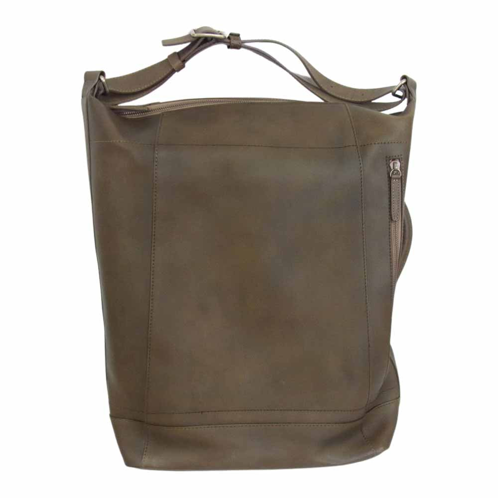 土屋鞄製造所 ビークル 3WAY レザー バックパック リュック ショルダーバッグ ブラウン系【中古】