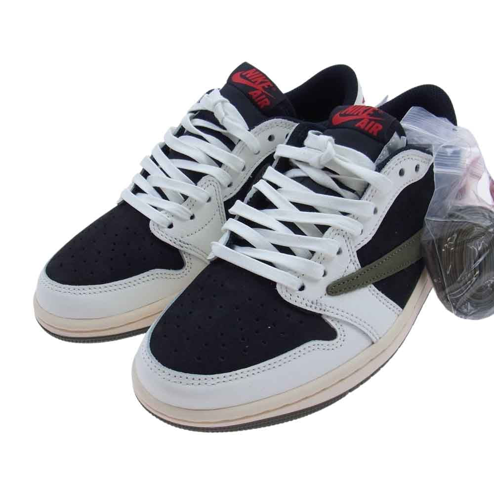 NIKE ナイキ DZ4137-106 Travis Scott トラヴィス スコット WMNS Air Jordan 1 Low OG ウィメンズ エアジョーダン1 ロー OG スニーカー ブラック系 ホワイト系 24cm【新古品】【未使用】【中古】