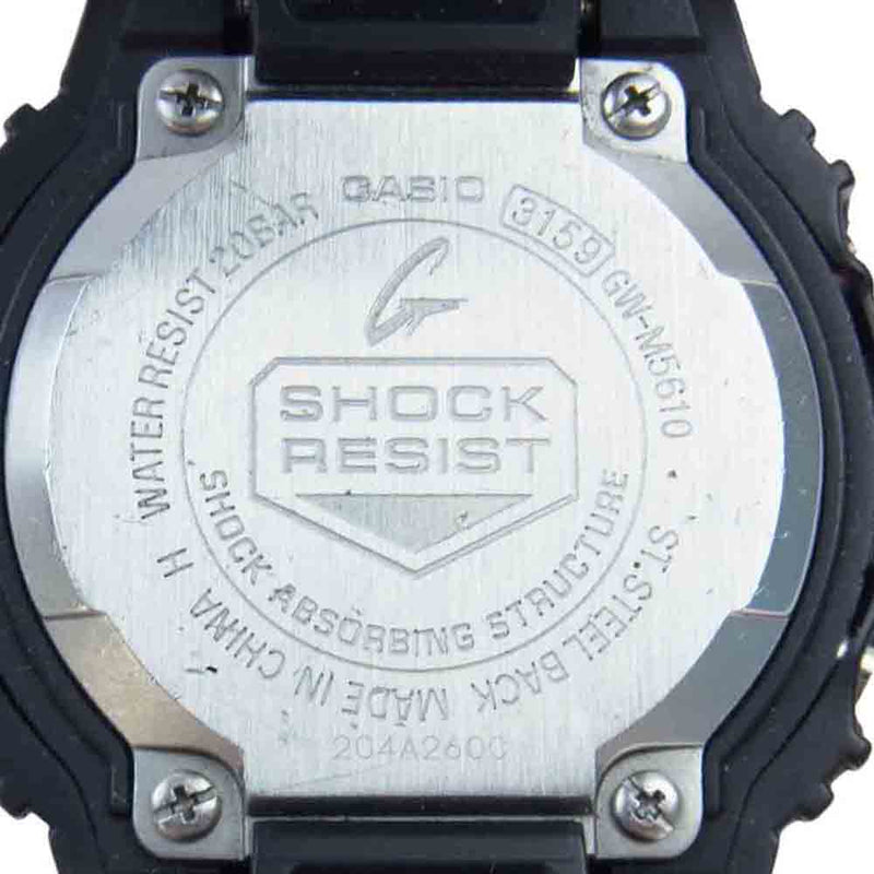 CASIO G-SHOCK カシオ ジーショック GW-M5610 デジタル ラバー ソーラー ウォッチ 腕時計 ブラック系【中古】