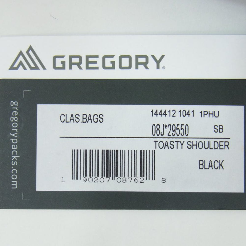 GREGORY グレゴリー 144412 TOASTY SHOULDER トースティー ショルダーバッグ ブラック系【極上美品】【中古】