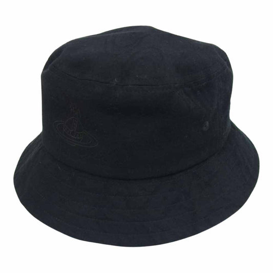 Vivienne Westwood ヴィヴィアンウエストウッド SCRAPED ORBS サーモ バケット ハット ブラック系【中古】