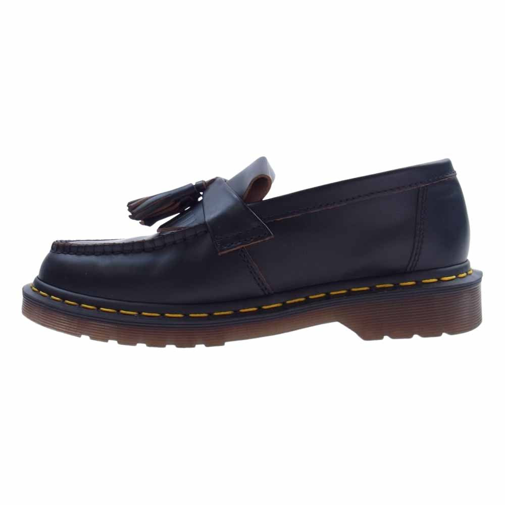 Dr.Martens ドクターマーチン 26891001 茶芯 英国製 MIE ADRIAN エイドリアン タッセル ローファー ブラック系 UK7【中古】