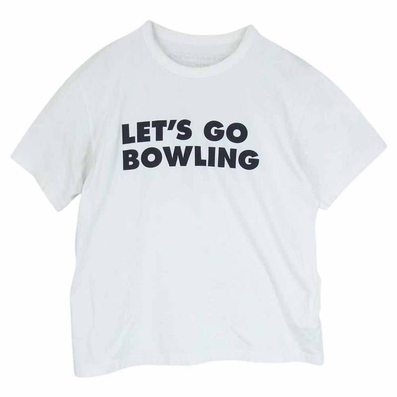 Sacai サカイ 19-0107S The Big Lebowski LETS GO BOWLING ビッグリボウスキ バックプリント 半袖 Tシャツ ホワイト系 2【中古】