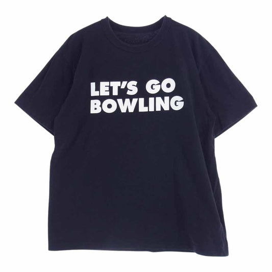 Sacai サカイ 19-0107S The Big Lebowski LETS GO BOWLING ビッグリボウスキ バックプリント 半袖 Tシャツ ブラック ブラック系 2【中古】