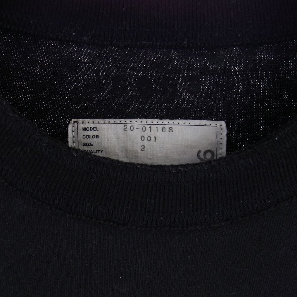 Sacai サカイ 20AW 20-0116S Graphic T-Shirt メッセージ グラフィック プリント 半袖 Tシャツ ブラック系 2【中古】