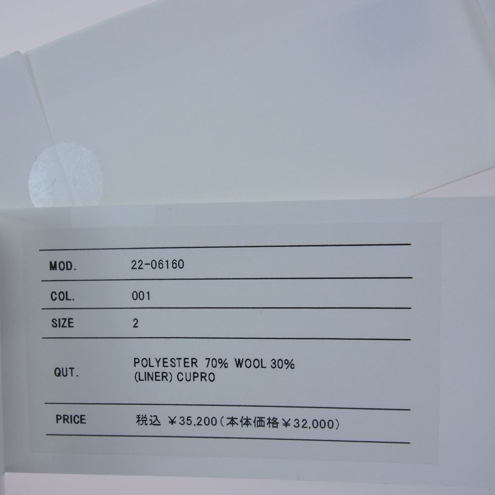 Sacai サカイ 22-06160 サイドライン バックジップ ミニスカート ブラック系 001 2【美品】【中古】