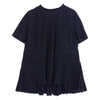 Sacai サカイ 21SS 21-05608 Cotton Poplin Pullover プリーツ加工 コットンポプリン プルオーバ― ブラウス ブラック系 001 2【中古】