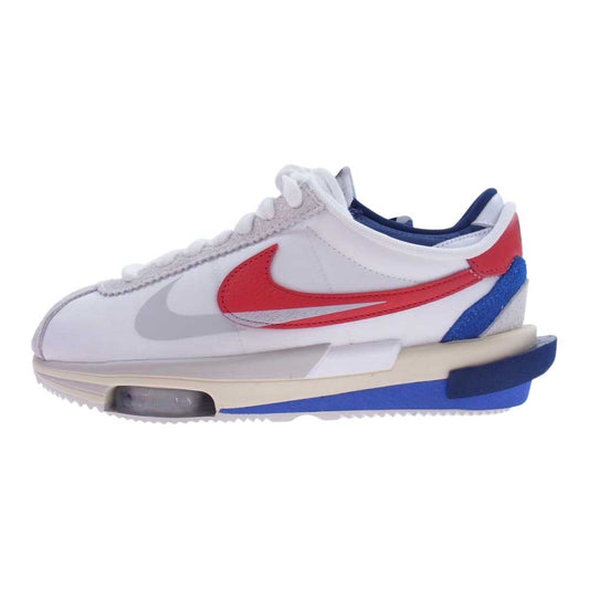 NIKE ナイキ DQ0581-100 × SACAI サカイ ZOOM CORTEZ SP ズーム コルテッツ ローカット スニーカー ホワイト系 25cm【新古品】【未使用】【中古】