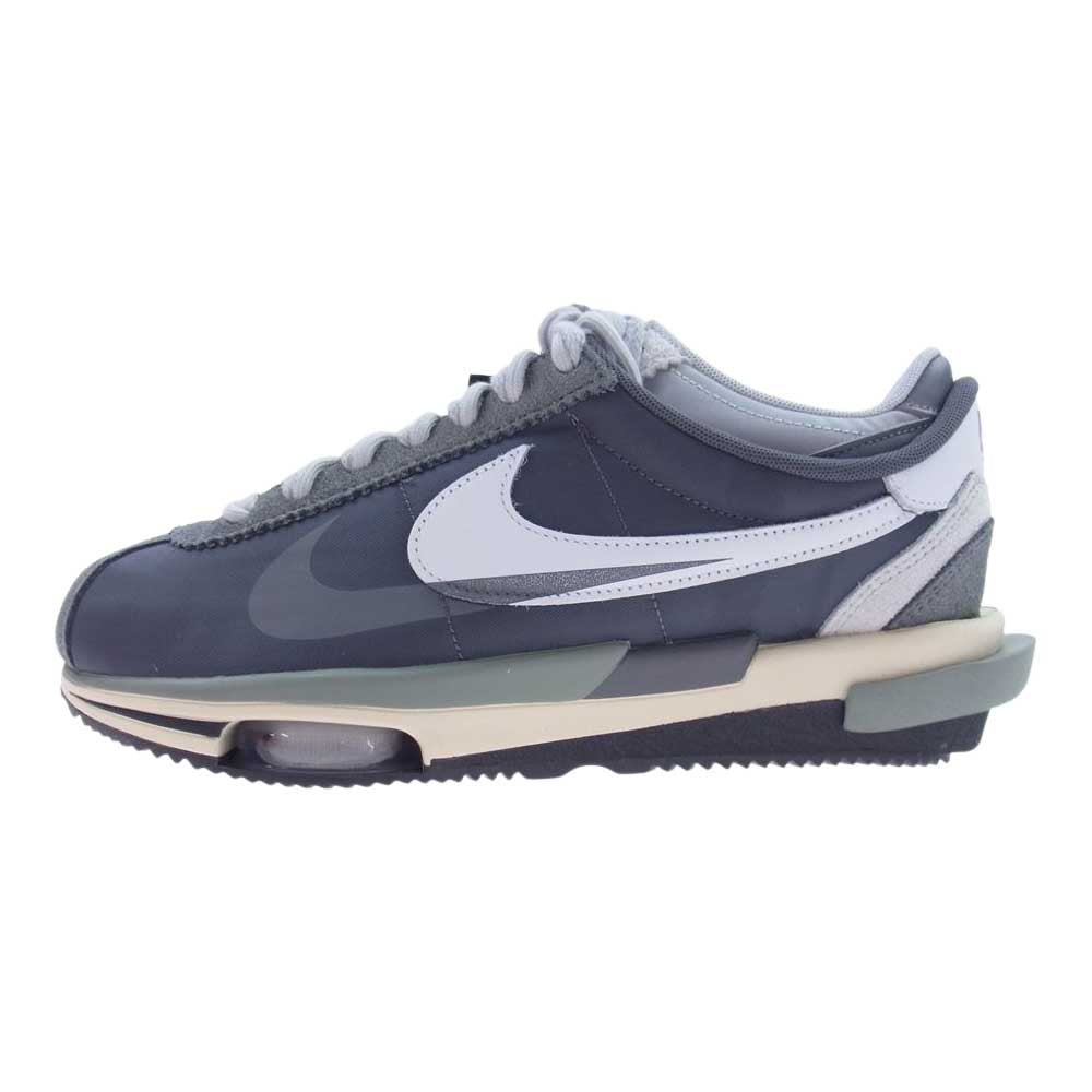 NIKE ナイキ DQ0581-001 × SACAI サカイ ZOOM CORTEZ SP ズーム コルテッツ ローカット スニーカー グレー系 27cm【新古品】【未使用】【中古】