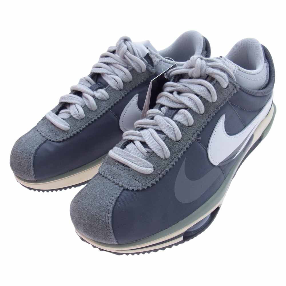 NIKE ナイキ DQ0581-001 × SACAI サカイ ZOOM CORTEZ SP ズーム コルテッツ ローカット スニーカー グレー系 27cm【新古品】【未使用】【中古】