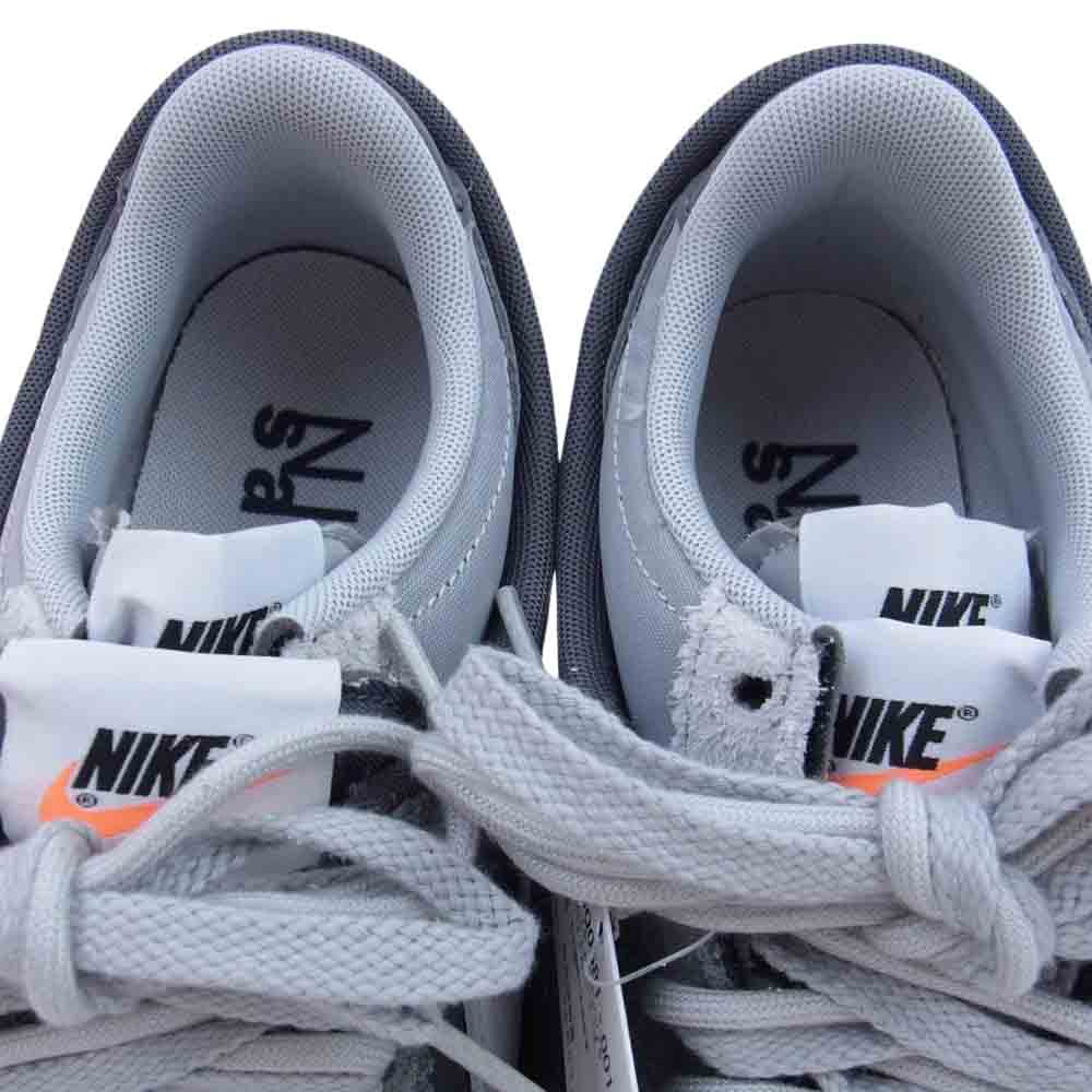 NIKE ナイキ DQ0581-001 × SACAI サカイ ZOOM CORTEZ SP ズーム コルテッツ ローカット スニーカー グレー系 27cm【新古品】【未使用】【中古】