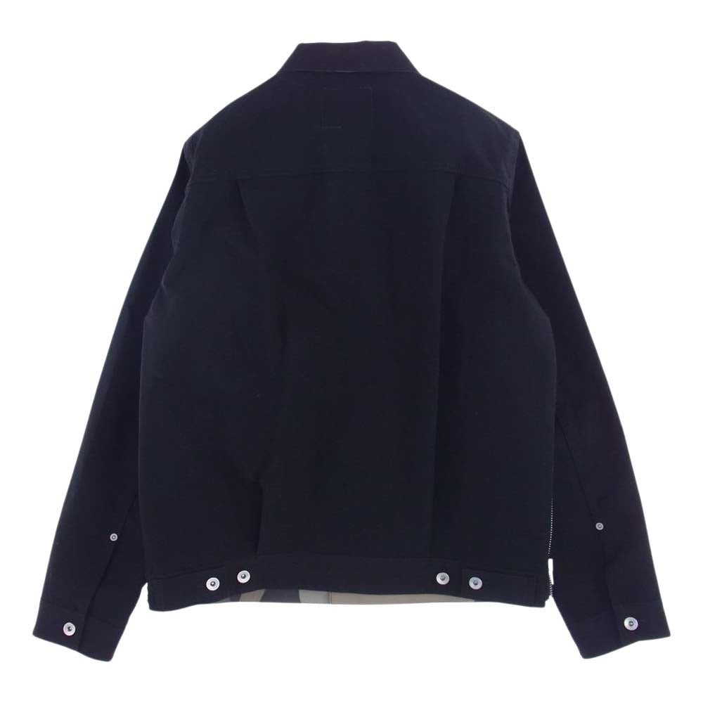Sacai サカイ 21AW 21-02565M KAWS カウズ Print Blouson ボンディング加工 サイドジップ プリント ブルゾン ジャケット ブラック系 001 2【美品】【中古】