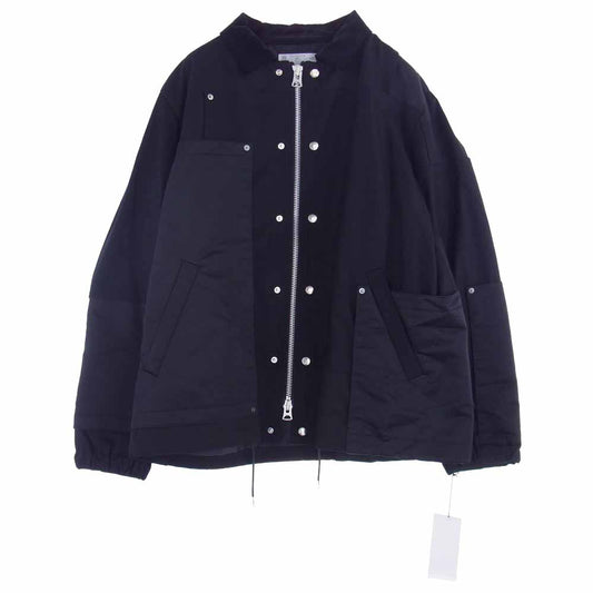 Sacai サカイ 20AW 20-02526M Fabric Combo Blouson ファブリックコンビ ブルゾン ジャケット ブラック系 001 3【美品】【中古】