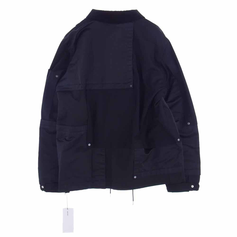 サカイ sacai 20AW ファブリックコンボブルゾン ジャケット 1 黒 Sacai サカイ 20AW 20-02526M Fabric Combo Blouson ファブリック