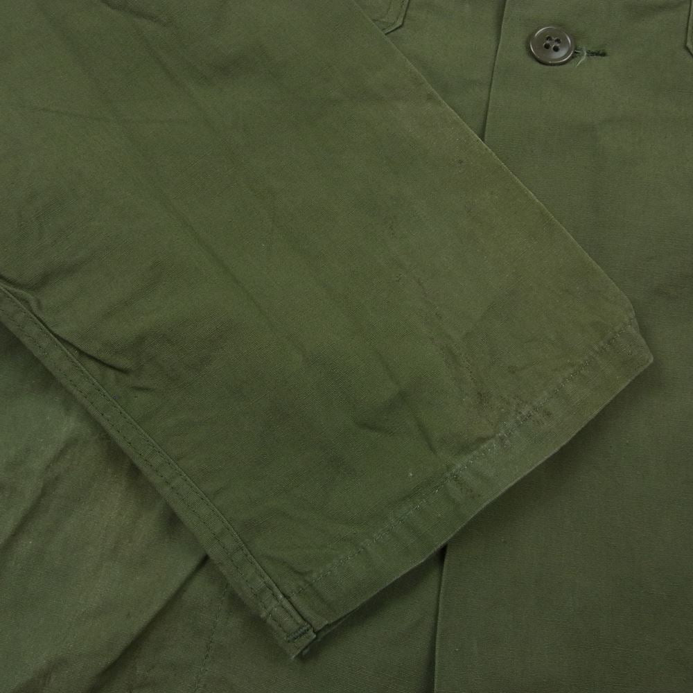 米軍 米軍実物 ヴィンテージ 長袖 シャツ  カーキ系【中古】