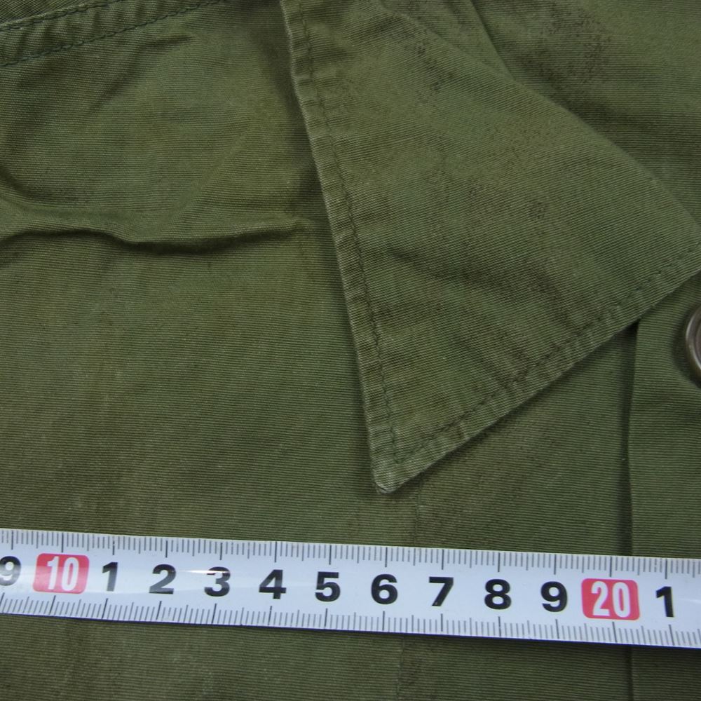 米軍 米軍実物 ヴィンテージ 長袖 シャツ  カーキ系【中古】