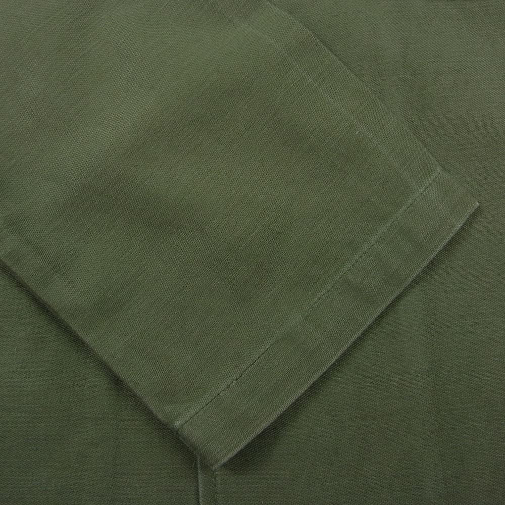 米軍 80s 米軍実物 ヴィンテージ ユーティリティ シャツ ワッペン付 カーキ系 14.5【中古】