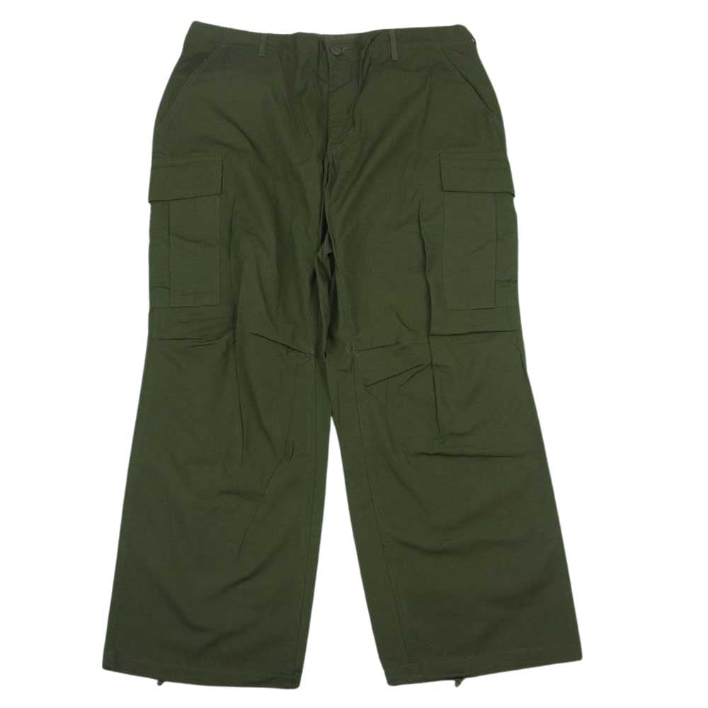 米軍 米軍実物 RIP STOP JUNGLE FATIGUE ヴィンテージ カーゴパンツ カーキ系 L【中古】