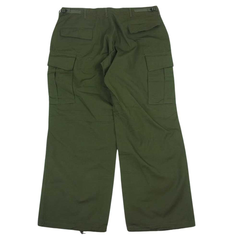 米軍 米軍実物 RIP STOP JUNGLE FATIGUE ヴィンテージ カーゴパンツ カーキ系 L【中古】