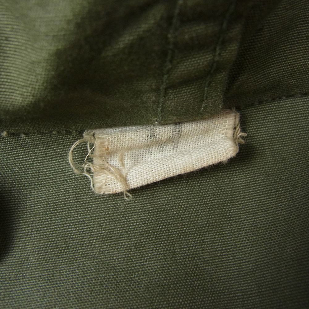 米軍 ヴィンテージ M-47 OVER COAT PARKA WALDESジップ オーバーコート ミリタリー モッズ コート ライナー無し カーキ系 M【中古】