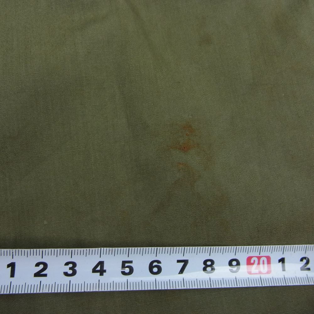 米軍 ヴィンテージ M-47 OVER COAT PARKA WALDESジップ オーバーコート ミリタリー モッズ コート ライナー無し カーキ系 M【中古】