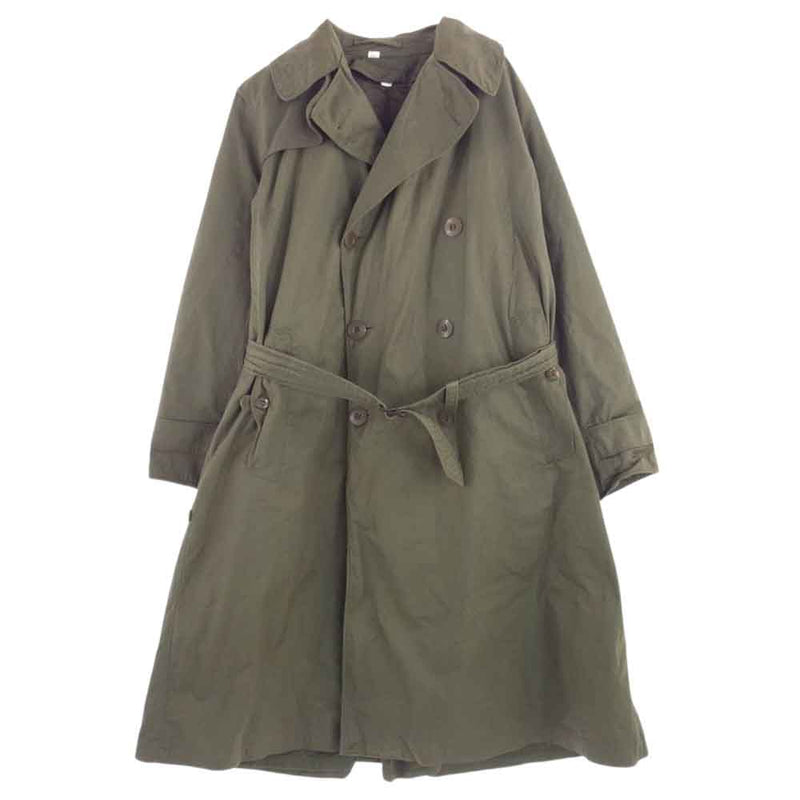 米軍 40s OVERCOAT FIELD O.D.-7 フィールドコート オーバーコート ライナー付  カーキ系 39R【中古】