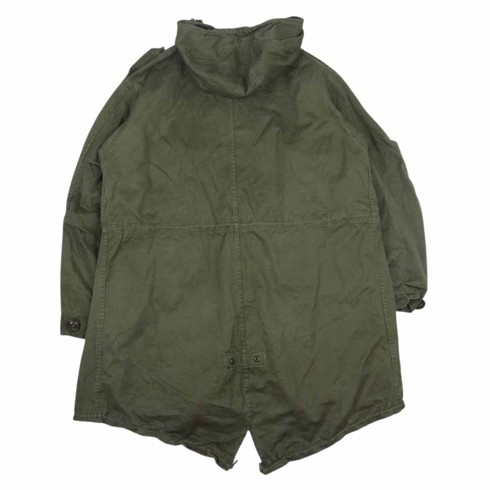 米軍 MIL-P-11013 ヴィンテージ 50ｓ M-1951 TALON タロンジップ フィッシュテール パーカー ミリタリー モッズ コート カーキ系 S【中古】