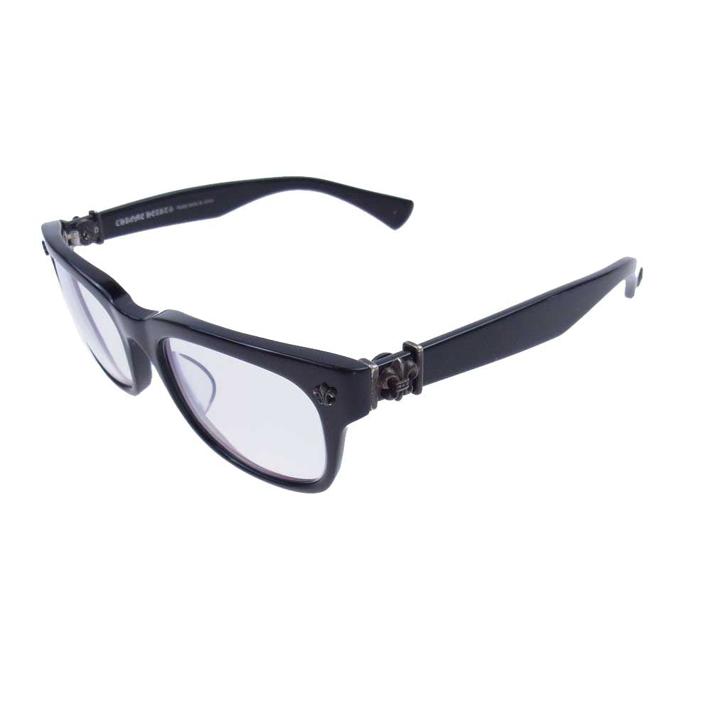 CHROME HEARTS クロムハーツ（原本無） GITTIN ANY ？ A BSフレアテンプル スクエアフレーム サングラス アイウェア 眼鏡 ブラック系【中古】