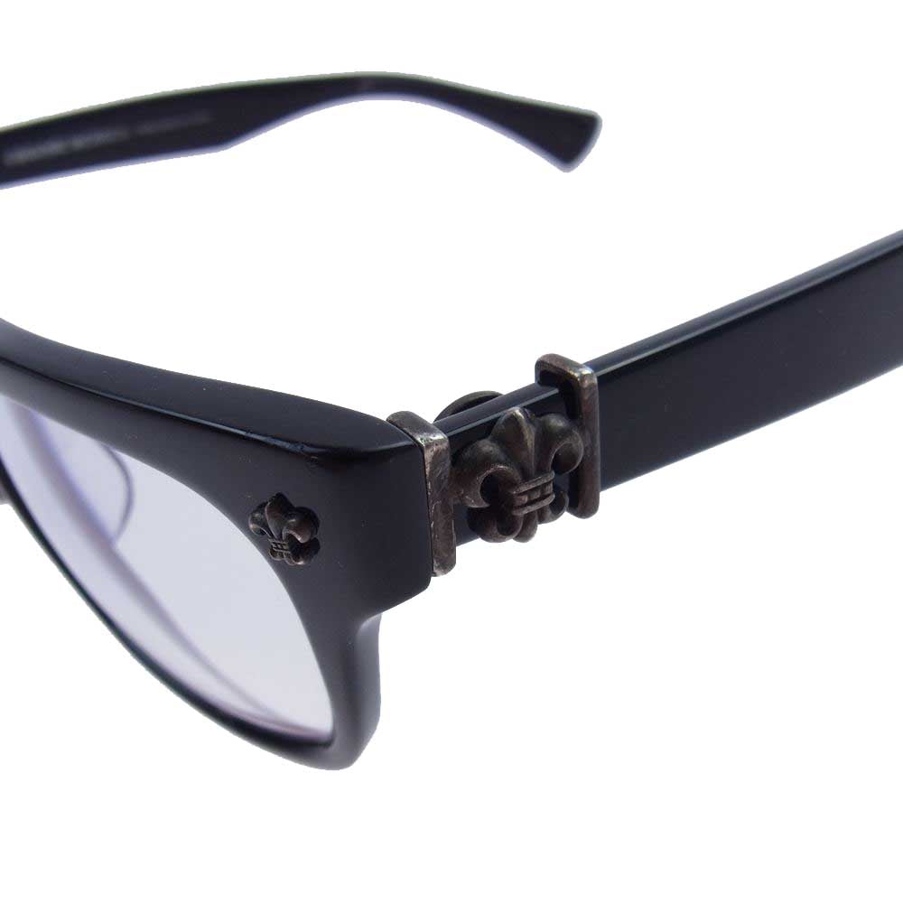 CHROME HEARTS クロムハーツ（原本無） GITTIN ANY ？ A BSフレアテンプル スクエアフレーム サングラス アイウェア 眼鏡 ブラック系【中古】